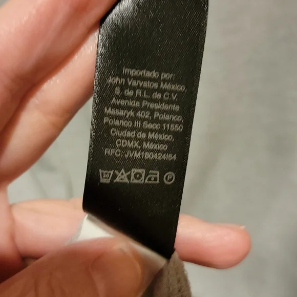 John Varvatos Star USA XL Men's Super Soft Short Sleeve Henley Shirt Grey - Picture 8 of 15